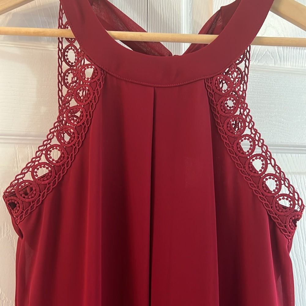 NWOT Tie Neck Swing Dress